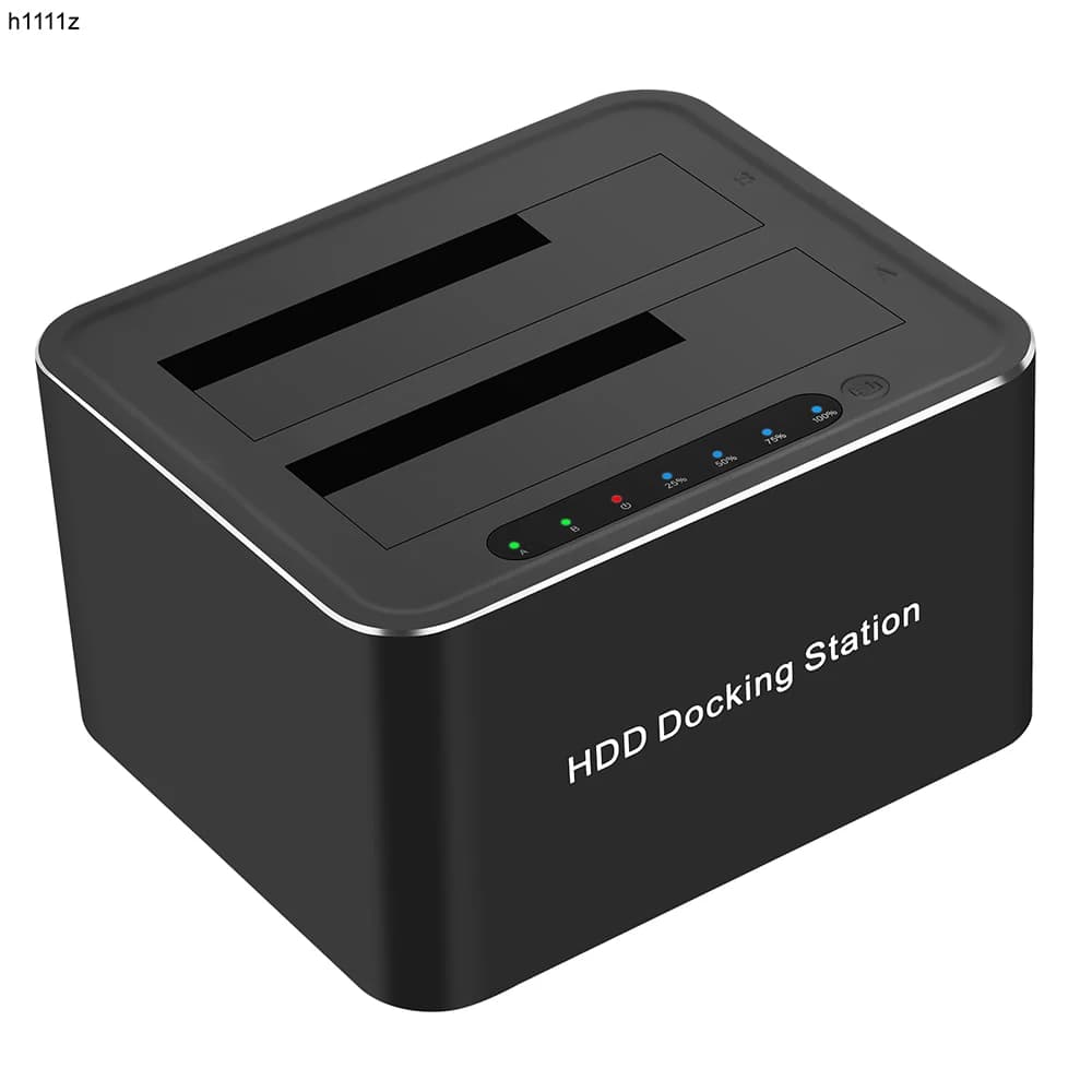 Docking Station per HDD esterno a doppio Slot da USB 3.0 a SATA Docking Station per HDD Mobile con doppio HDD SATA Docking Station per Clone Offline