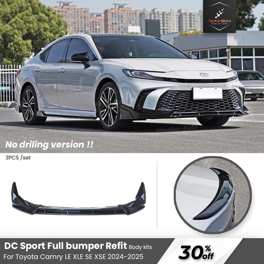 Camry Body Kit for Toyota Camry LE XLE SE XSE 2024-2025 DC Front bumper Lip Rear Side Diffuser Spillter Spoiler Camry Tuning