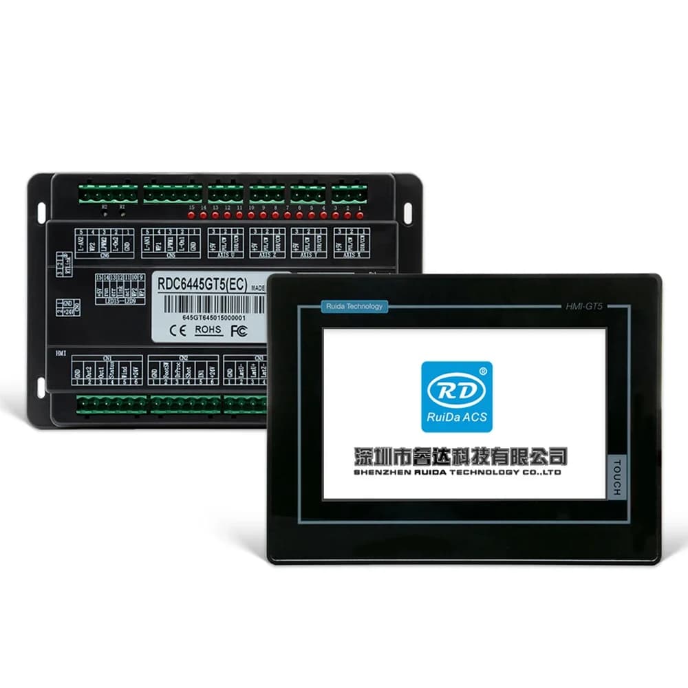 QDHWOEL Ruida 6445GT Controller touch screen Pannello bianco nero per aggiornamento del sistema di macchine da taglio per incisione laser CO2