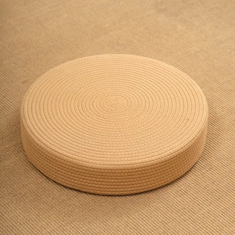 Japanese Style Cotton Linen Zafu Meditation Pad Home Use Floor Sitting Cushion Living Room Balcony Bay Window Tatami Cus...