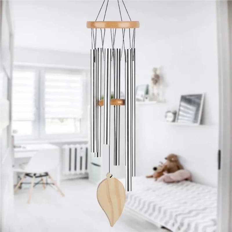 Auspicious Wind Chime，6Bell Pendant for Hanging，Used for home decoration。The sound is clear and elegant，Suitable for both indoor
