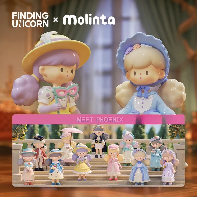 Trovare Unicorn Molinta Back To Rococo Series Mystery Box Model Action Anime Figures Caja Misteriosa casuale Guess Bags Figure
