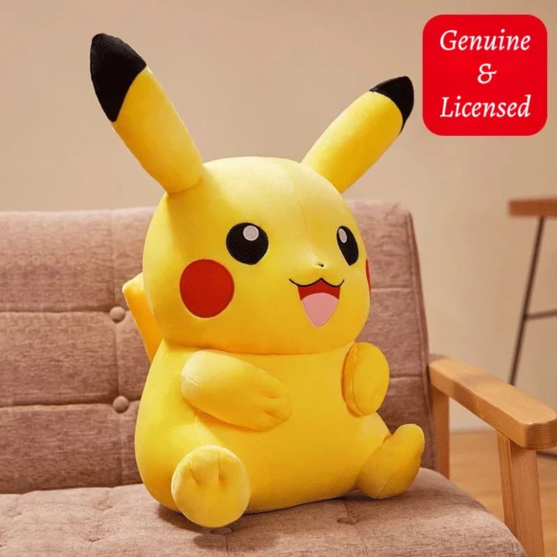 Aoger Wholesale Official Licensed Pokemon Pikachu Plush Doll Soft Stuffed Toy Valentine Gift For Adult Collectible Home Decor