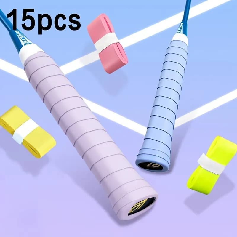 15 Pieces Anti-slip Ribbon Absorbent Original For Grip Tennis and Padel Rack, Coaching Accessories