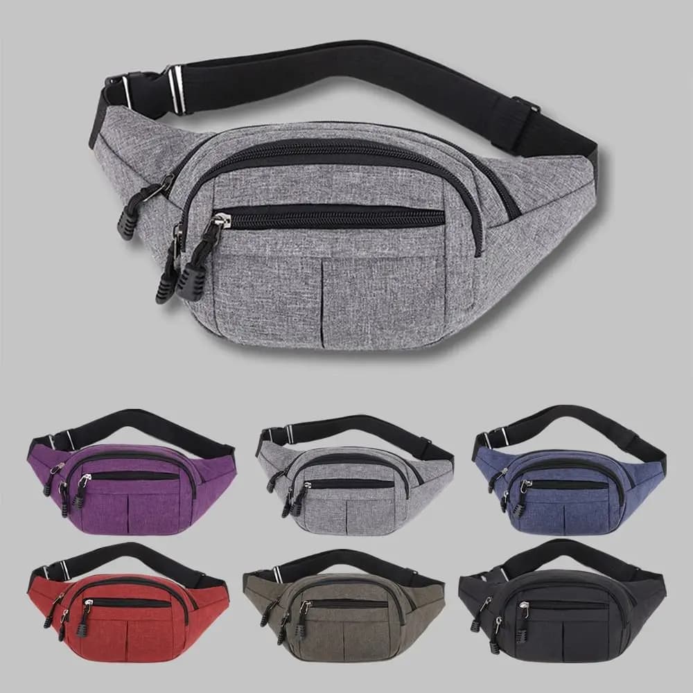 Marsupio in vita uomo donna marsupio da viaggio per le vacanze borsa da cintura per soldi portafoglio borsa da cassiere Unisex durevole marsupio per cellulare