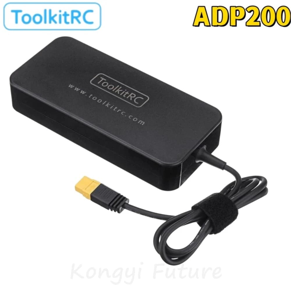 ToolkitRC ADP200 Adattatore di Alimentazione AC 200W 19.5V 10.3A con Uscita XT60 per Caricabatterie RC LiPo