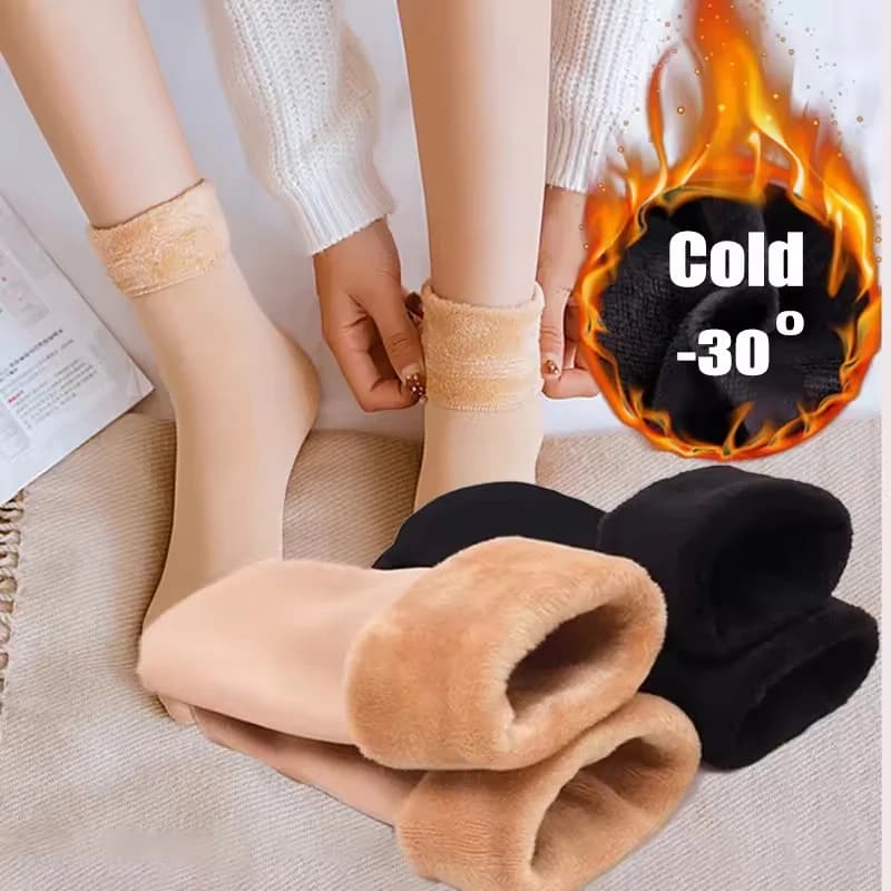 1/3/6 Paia di Calze Termiche Invernali da Donna, Spesse e Calde in Cashmere, Lana e Nylon, Calze in Velluto per Stivali da Neve, Calze da Casa per il Massimo Comfort