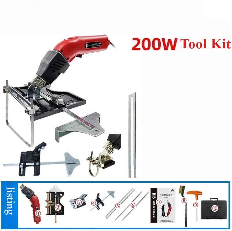 Kit di Utensili per Taglio a Caldo con Coltello per Scanalatura/Scultura/Taglio, Raffreddato ad Aria 200W per EPP, EPS, XPS, EVA, EPE, KT Board, Spugna