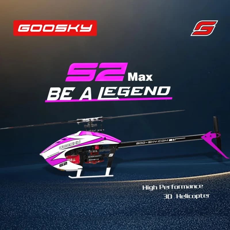 GOOSKY S2 Max Modello di Aereo Incorporato S-Fhss Doppio Brushless Ad Alte Prestazioni 3D Stunt Elicottero di Controllo Remoto Boutique Regalo
