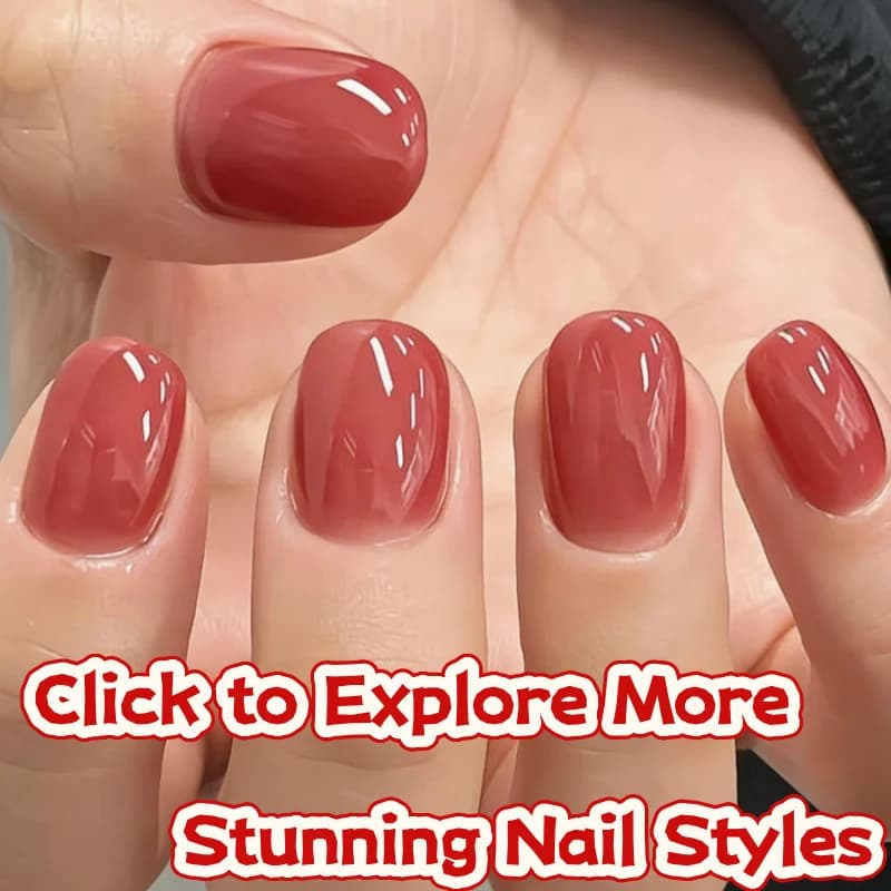 24 Pieces of Fine Nails Court Square Pink Clear, Simple Design, Removable, Complete Cover