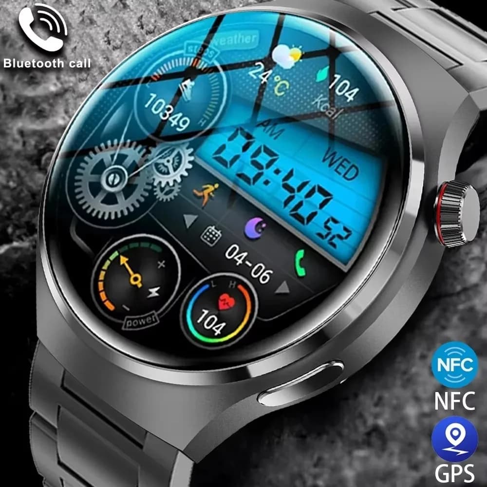 2025 Nuovo Bluetooth Chiamata Astuto Della Vigilanza Degli Uomini Per Xiaomi IP68 GPS Impermeabile Sport AMOLED HD Grande Schermo di Frequenza Cardiaca NFC Orologio Regalo