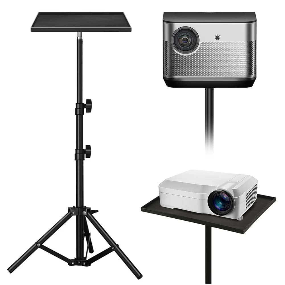 DJ Equipment Holder 1/4inch Thread Projector Bracket Height Adjustable Camera Holder Stand Telescopic Rod Standing for Equipment