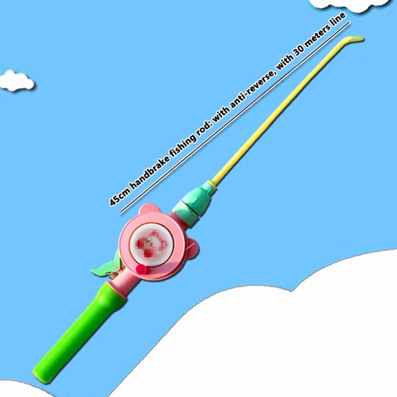 Retractable belt Fishing rod with reverse hand brake Miniature fishing rod for kits New dynamic accessories for kites