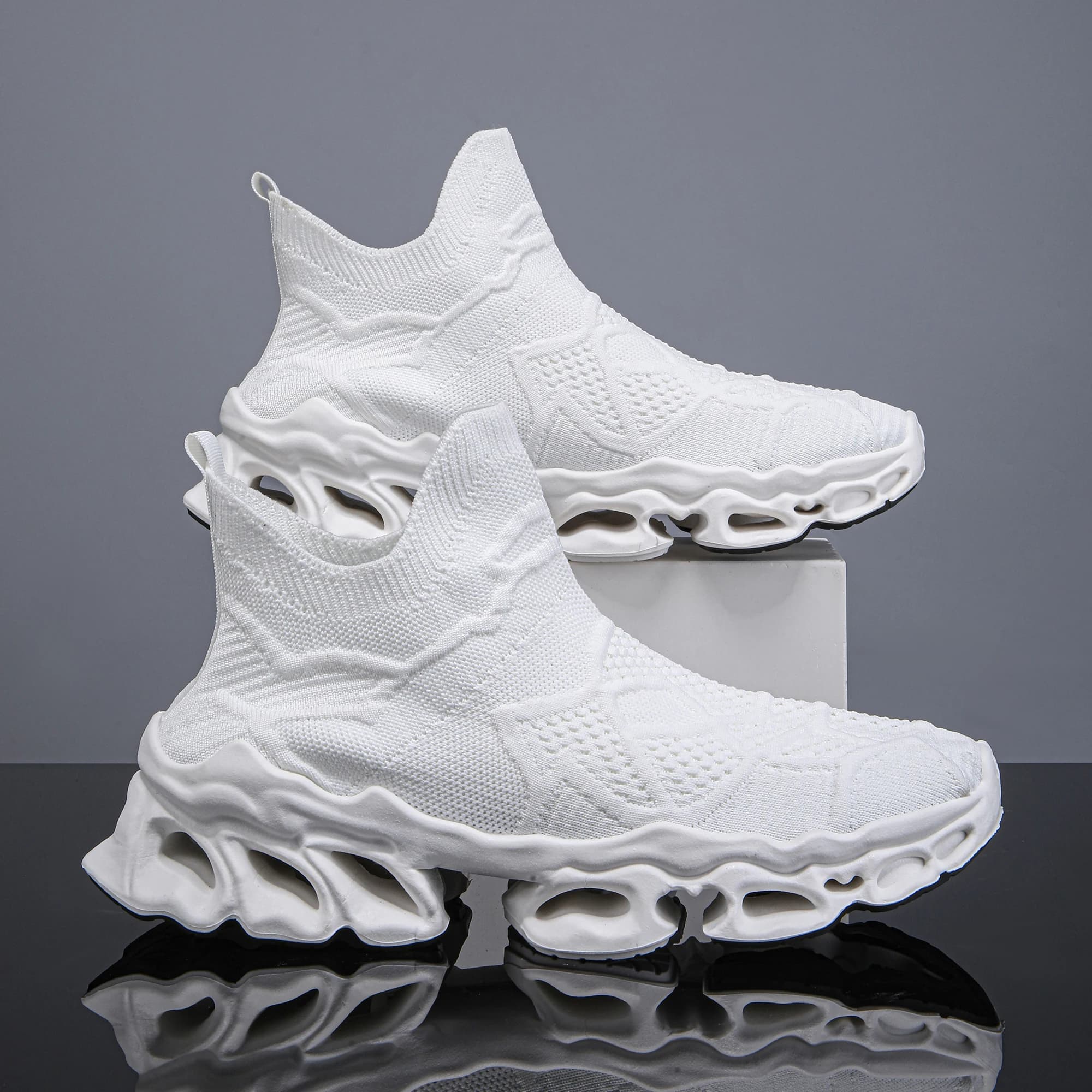 Sneakers Casual da Uomo Eleganti e Leggere, Nuovo Stile, Traspiranti in Mesh, Suola a Lama, Comode e alla Moda