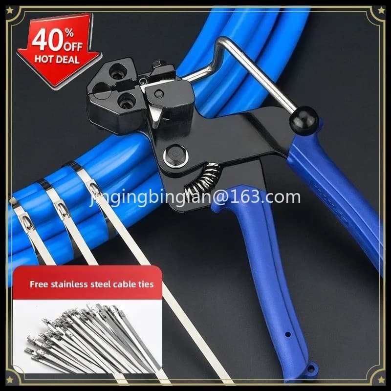 Factory direct 304 stainless steel cable tie pliers WCT-322 self-locking steel cable tie tightener cable tie clippers