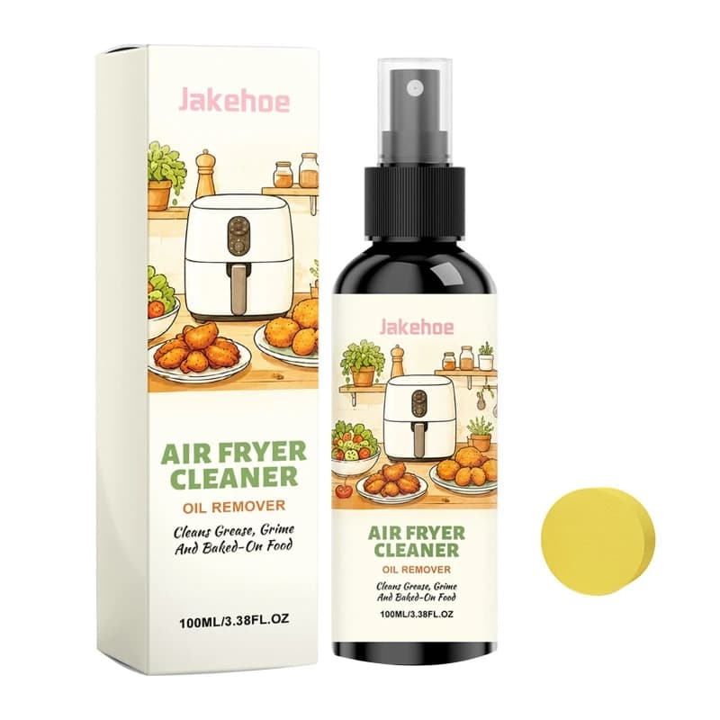 Air Fryers Basket Cleaner with Pad, 100Ml Oil Film Remover for Post-Cooking Kitchen Wipe-Down, Countertop Placement, and KXRE