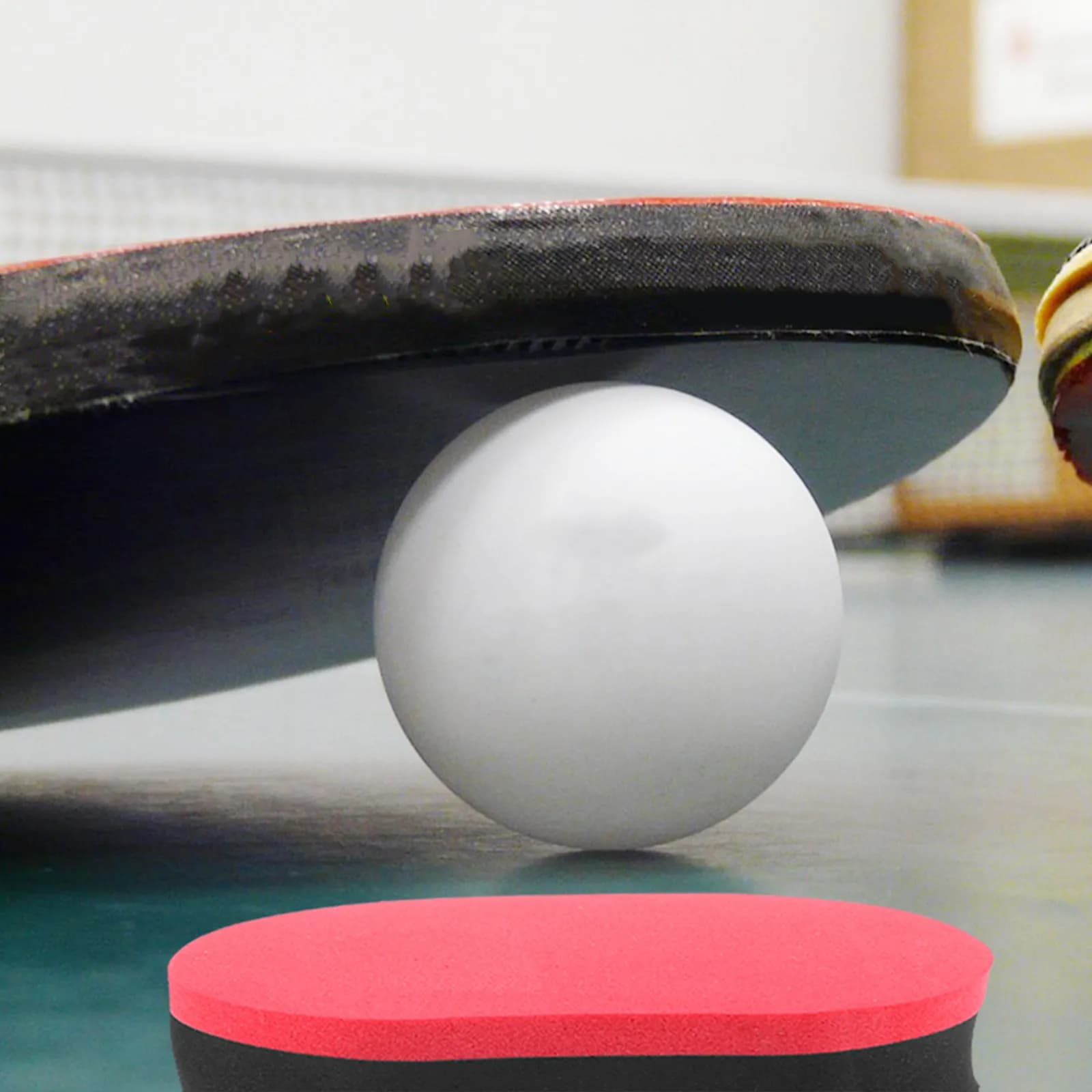 Detergente per Racchette da Ping Pong in Eva e Lattice, Tecnologia di Pulizia a Secco Senza Aloni, Spugna per la Pulizia delle Racchette