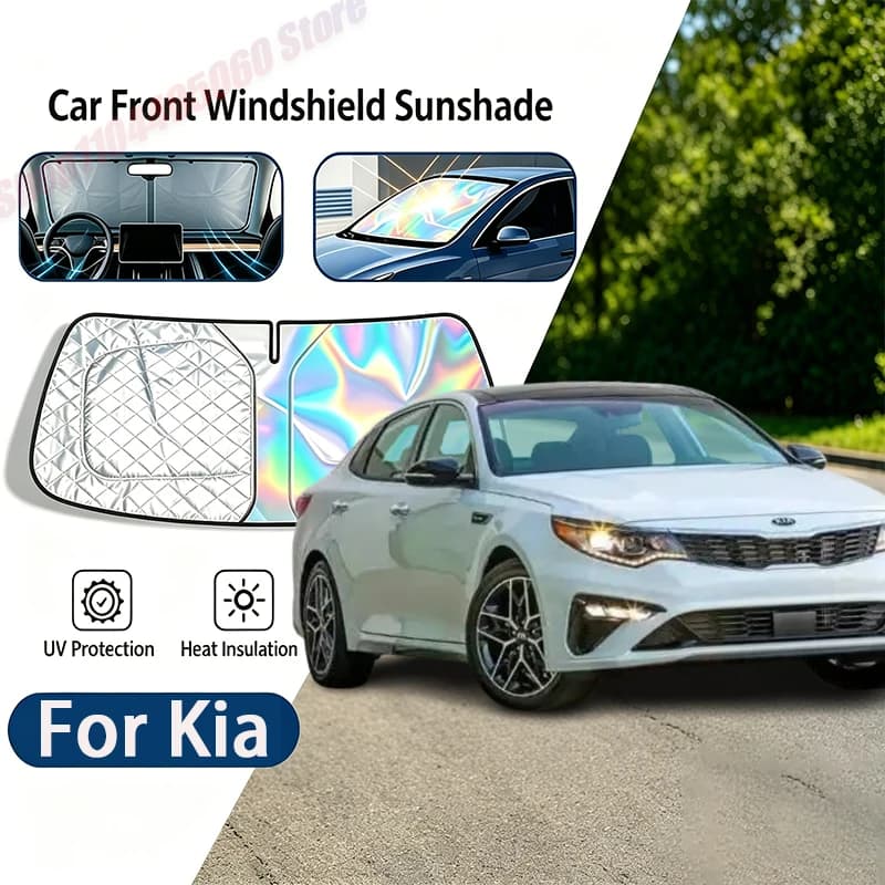 For Kia K5 Optima 2015-2020 2016 2017 2018 2019 Car Sun Visor Auto Front Windshield Sunshade Heat Insulation Summer Accessories