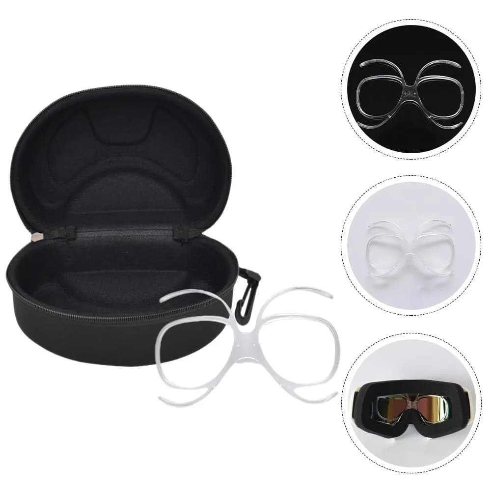 Set di 1 Adattatore per Occhiali da Sci con Lenti per Miopia, Clip Regolabile per Occhiali da Sci Compatibile con Snowboard e Moto, Protezione Sportiva