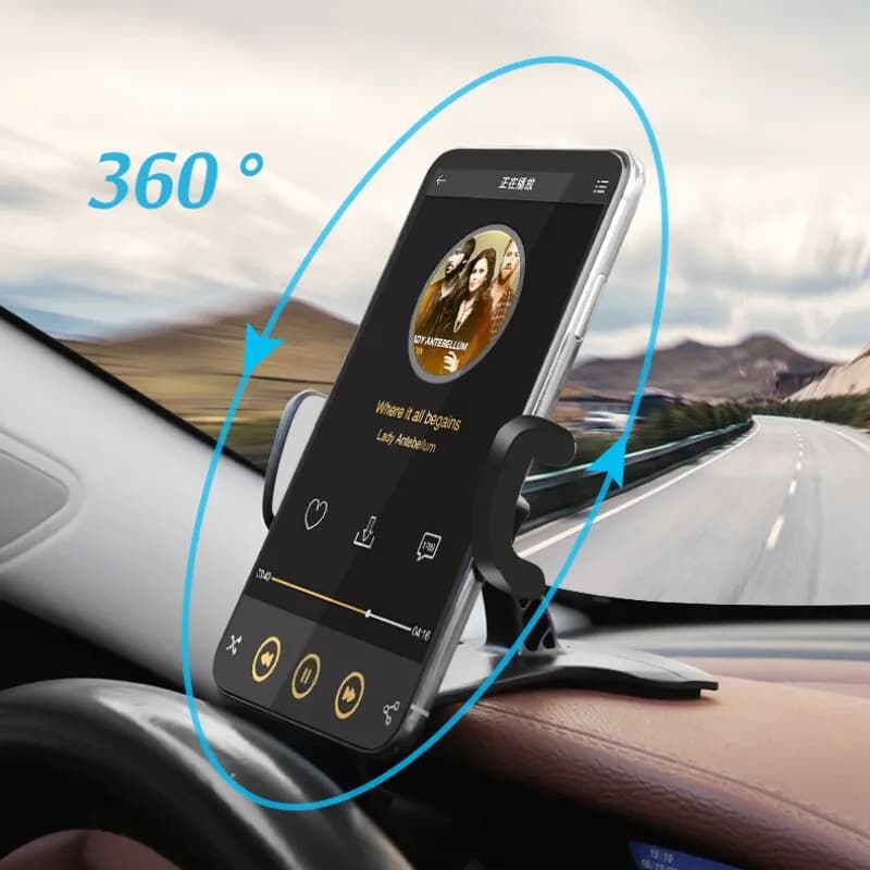 Car Phone Support Universal Dashboard Easy Clip Stand GPS Display Bracket Mobile Phone Holder for iPhone Samsung Xiaomi