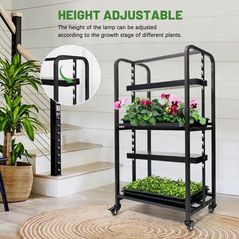Custom Adjustable Strip Growth Flower Seed Starter Plant Shelf Stand Indoor Grow Led Full Spectrum Lights Hydroponic Dimmable