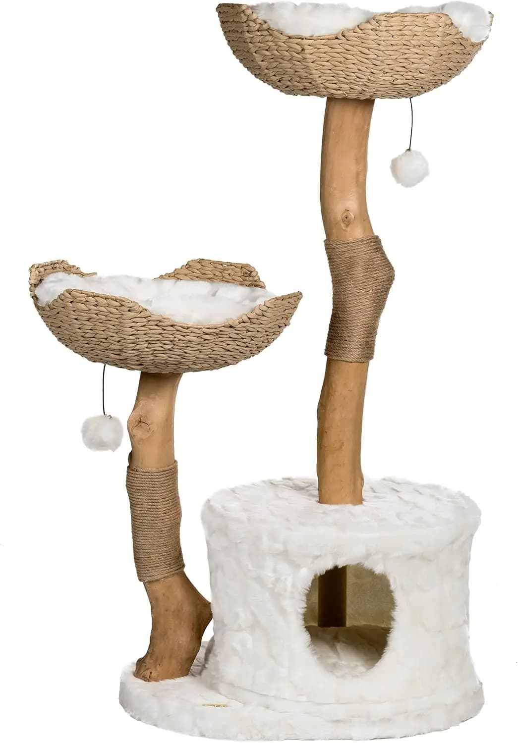 Cuccia per gatti da interno, in vero materiale di rami, design di lusso, come regalo perfetto