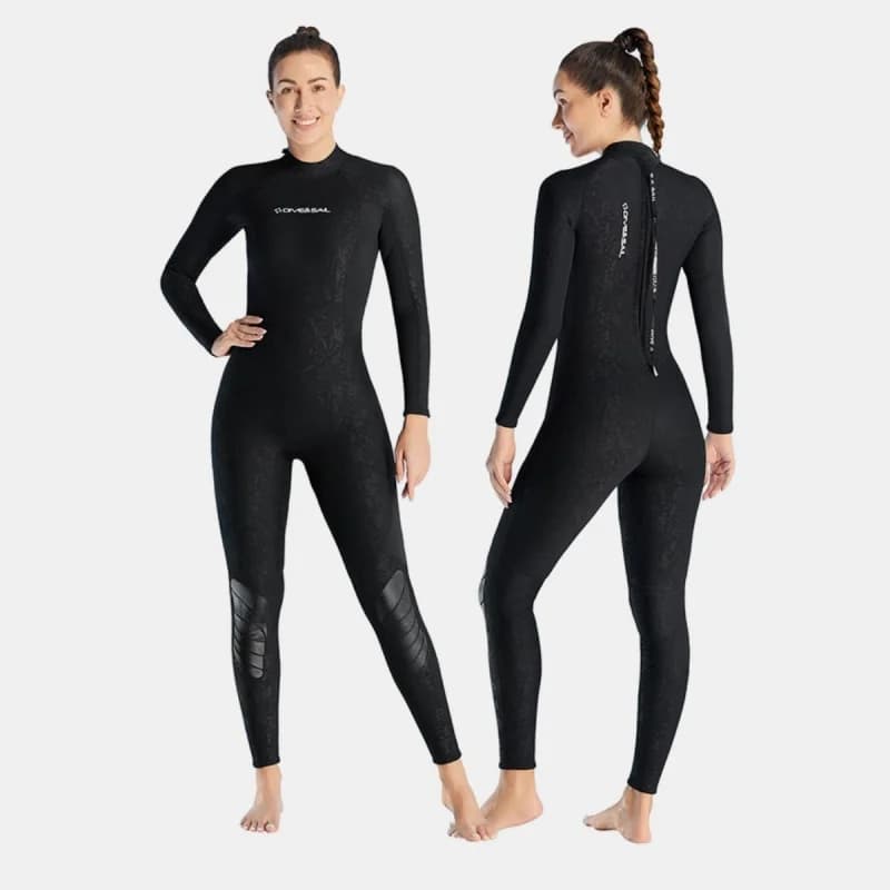 3mm Women's Full Sleeve Tune Lungs in UV Neoprene with Black Poster Hinge for Dives Surf Snorkeling Apnea Nuoto