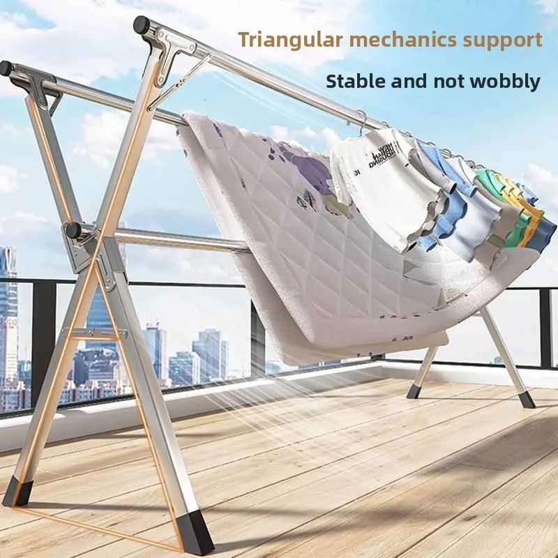 Stainless Steel Stendibiancheria Interior, Retractable, for Fenders, from Earth, Organizer Clothes rack for Home and Balcony