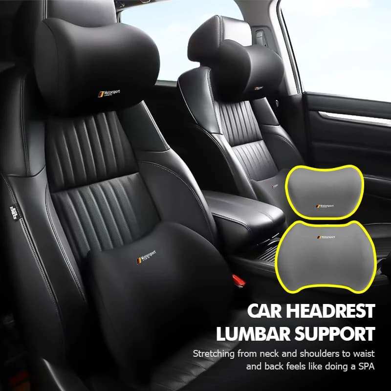 For BMW Car Neck Pillow Rest Cushion Support Pain Relief Lumbar X1 X3 X5 E39 E46 E90 F20 E60 F30 E36 F10 E87 E70 E91