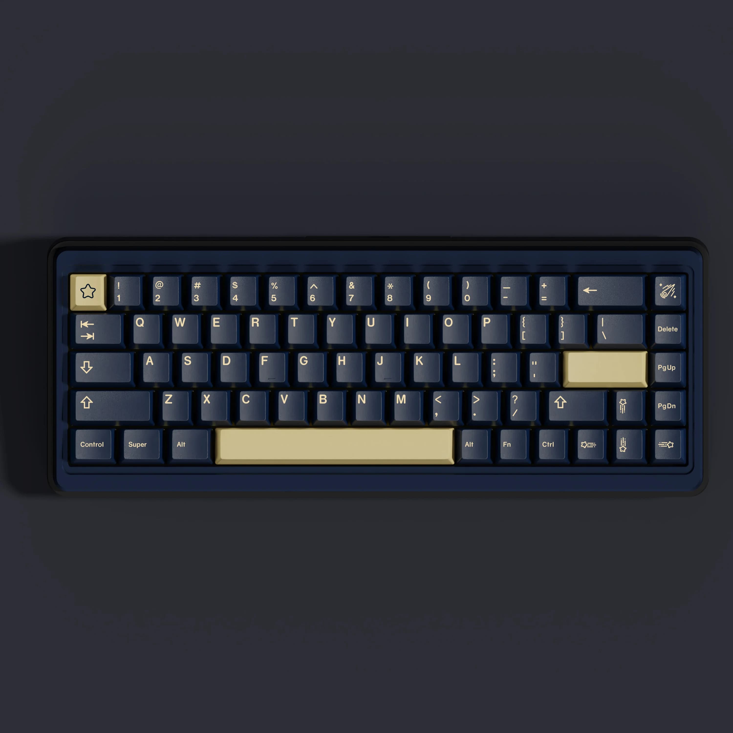 GMK stargazing tastiera personalizzata sublimazione pbt altezza originale keycap spazio diviso
