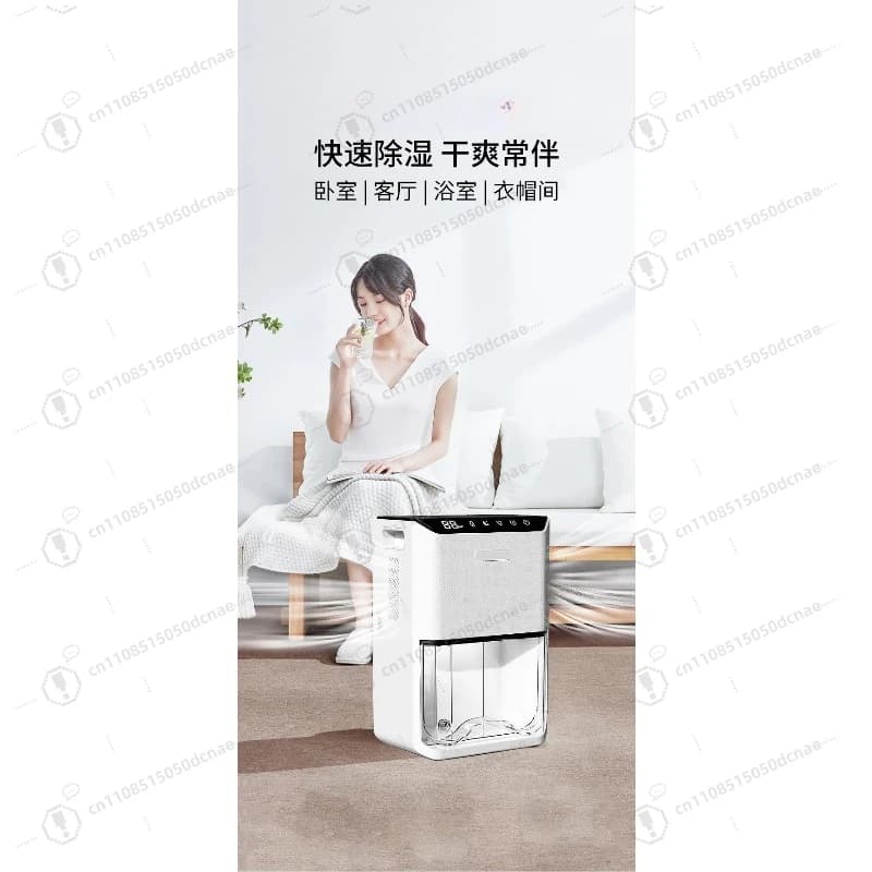 Deumidificatore Super Silenzioso da 1,5L/Giorno, Deumidificatore da Tavolo per Uso Domestico, Essiccatore d'Aria Portatile per Seminterrato, Soggiorno, Casa