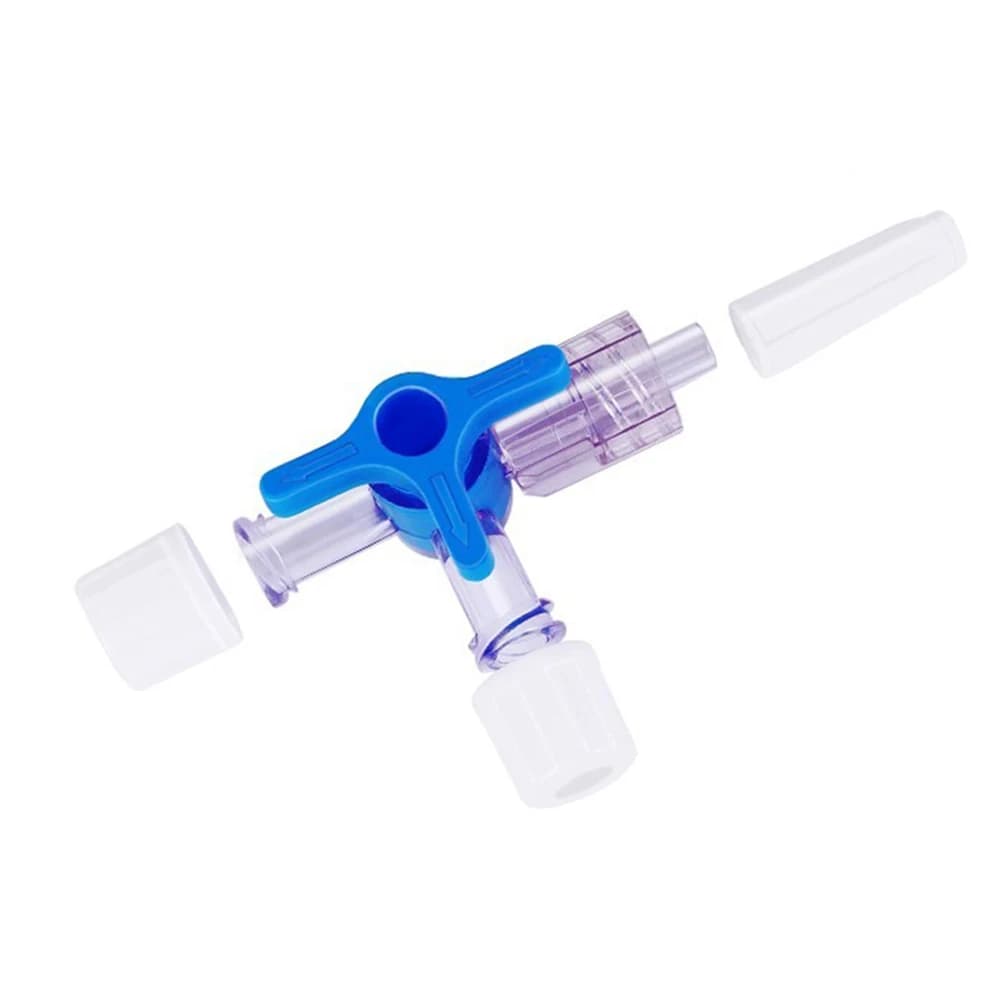 Disposable Three Way Stop Cock for Clinical Hospital Luer Lock Adapter 3 Way Stopcock Flexiable T-Connector Extension Tube