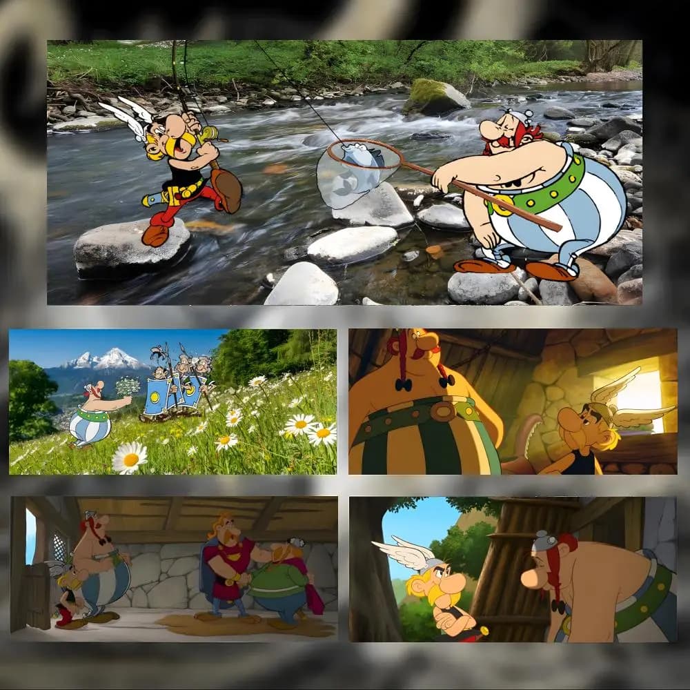Tappetino per mouse AsterixS Vs C-CaesarS, tappetino per mouse da gioco di grandi dimensioni con bordi cuciti per PC