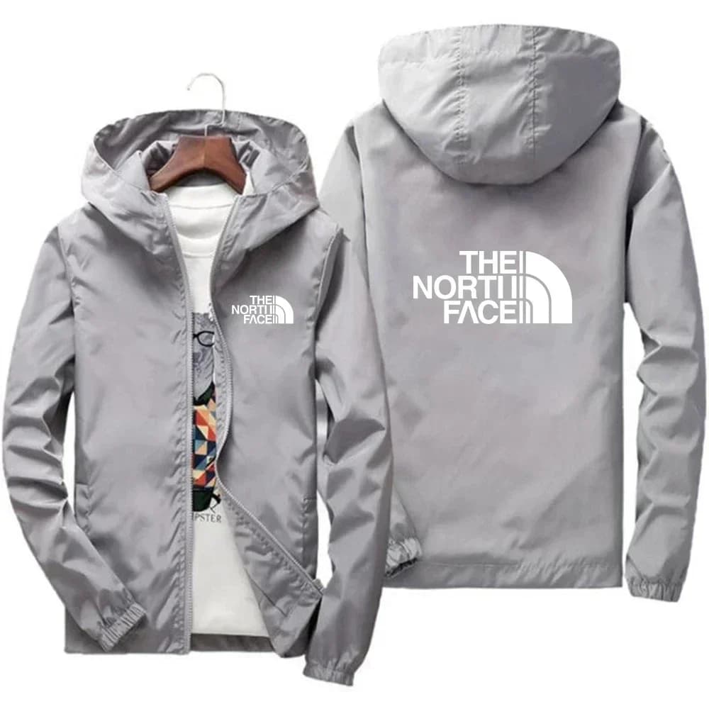 2025 Men's jacket with zipper fashionable windproof casual outdoor sportswear for streetwear and everyday comfortable clothing