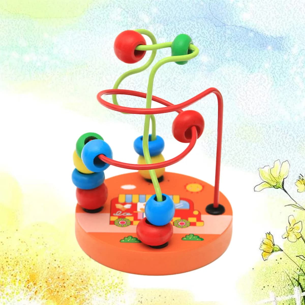 Giocattoli Educativi per Neonati, Gioco Interattivo con Labirinto di Perline a Forma di Orso per lo Sviluppo e l'Educazione Precoce dei Bambini