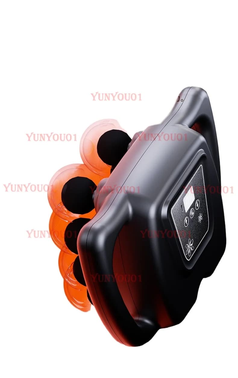 Single 16-head Deep High-frequency Hammering Fascia Gun Massager Automatic Hot Compress Muscle Relaxation Massager