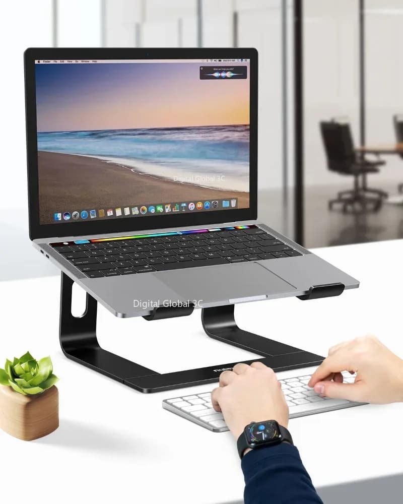 Supporto verticale per laptop Supporto ergonomico per computer portatile in alluminio Supporto per laptop Riser Supporto per notebook Supporto per MacBook Pro