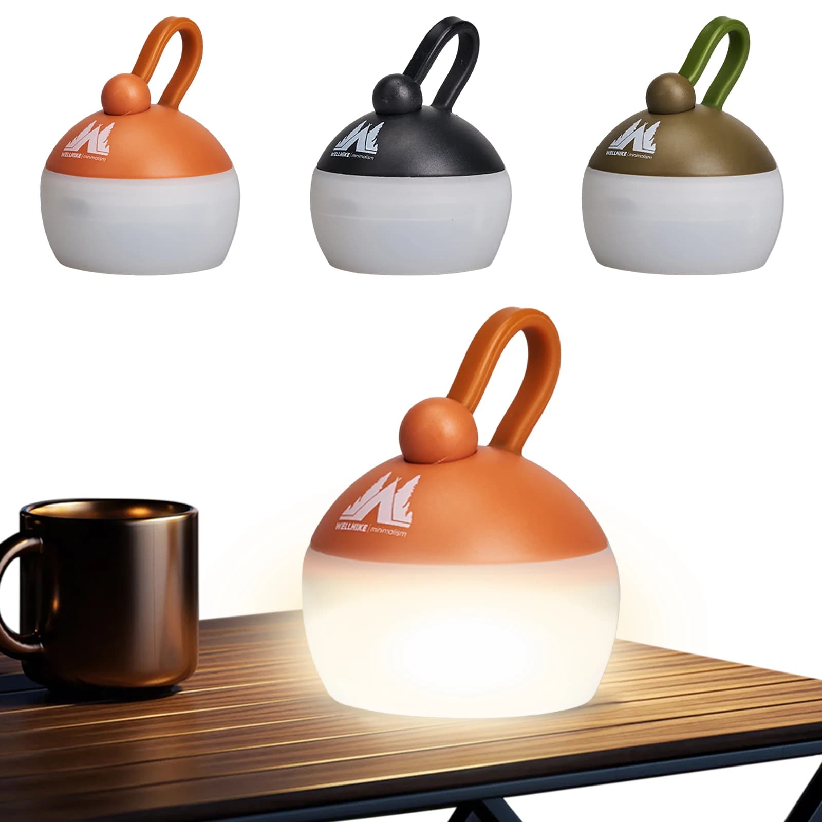 Mini Lanterna LED da Campeggio, Luce per Tenda, Lampada da Appendere per Escursionismo, Pesca Notturna, Campeggio/Emergenza