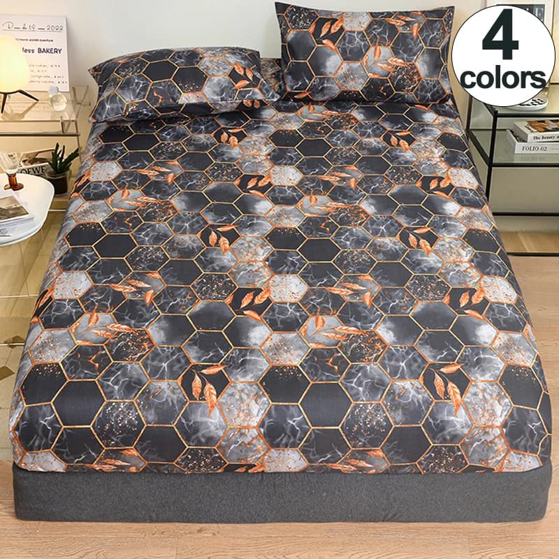 Elegant Polyester Brushed Bed Fitted Sheet - Luxurious Feel, Easy Care, Twin/Full/King/Queen Size