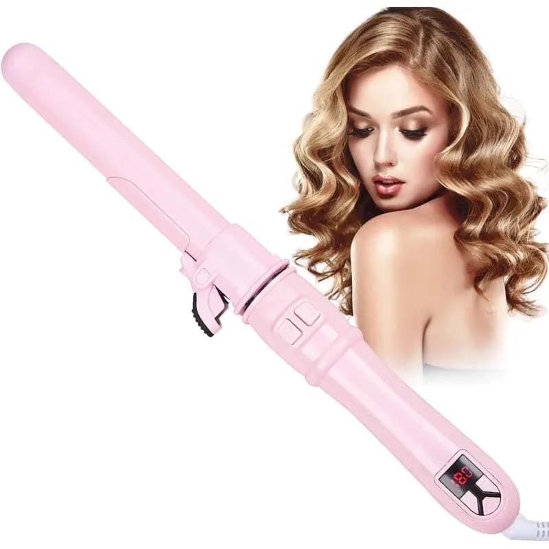 Bigodini for hair with ceramic barrel, iron automatic rotating hair curler for curling iron, wands for curling, hair styling tool