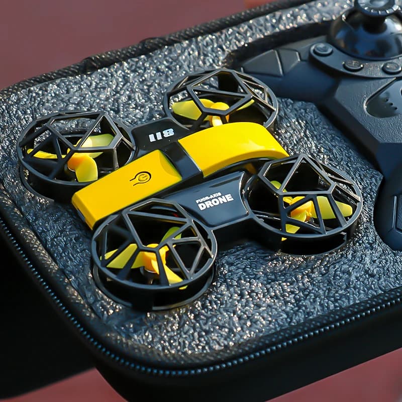 Dowellin D12 Drone Mini Aereo telecomandato Nuovo giocattolo per bambini HD Doppia fotocamera Altezza fissa RC Quadcopter Starter giocattolo Regali