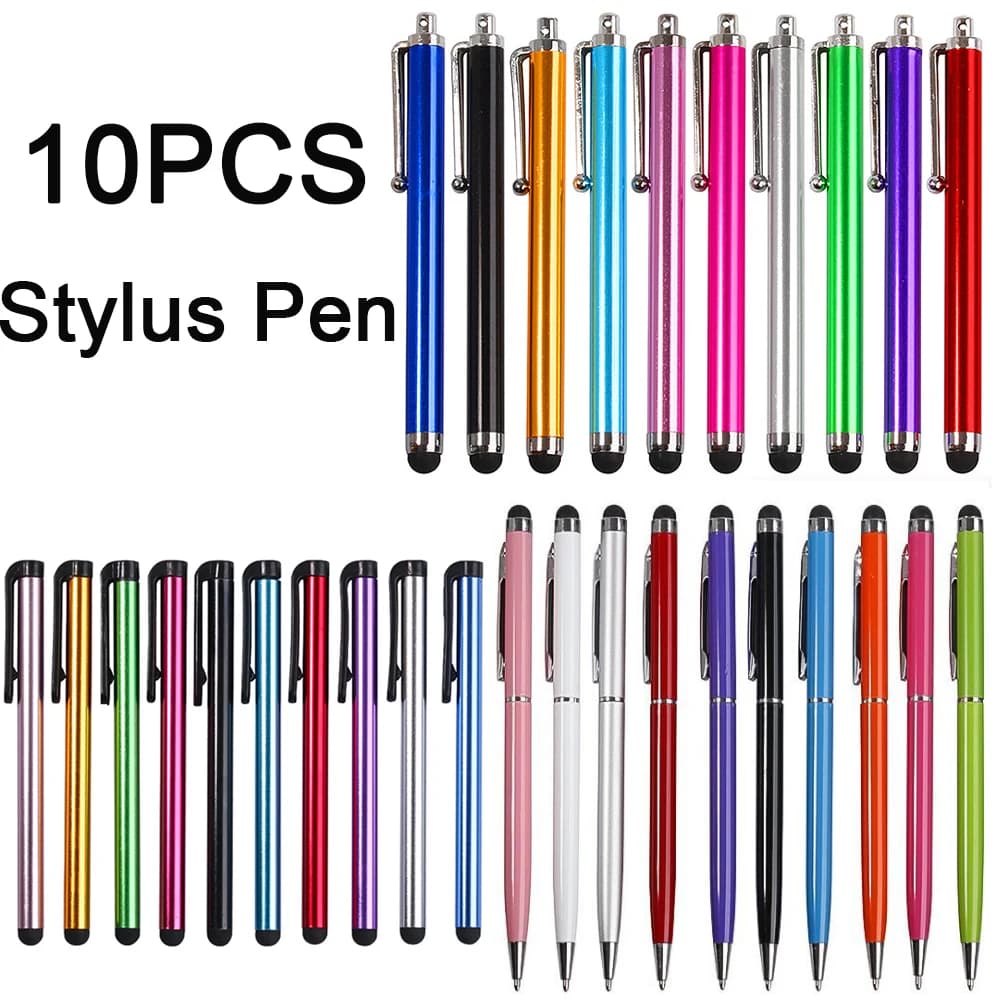 Penne stilo universali per touch screen da 10 pezzi Penna per schermo capacitivo Matita per smartphone per iPad iPhone Samsung/Tutto i tablet del telefono