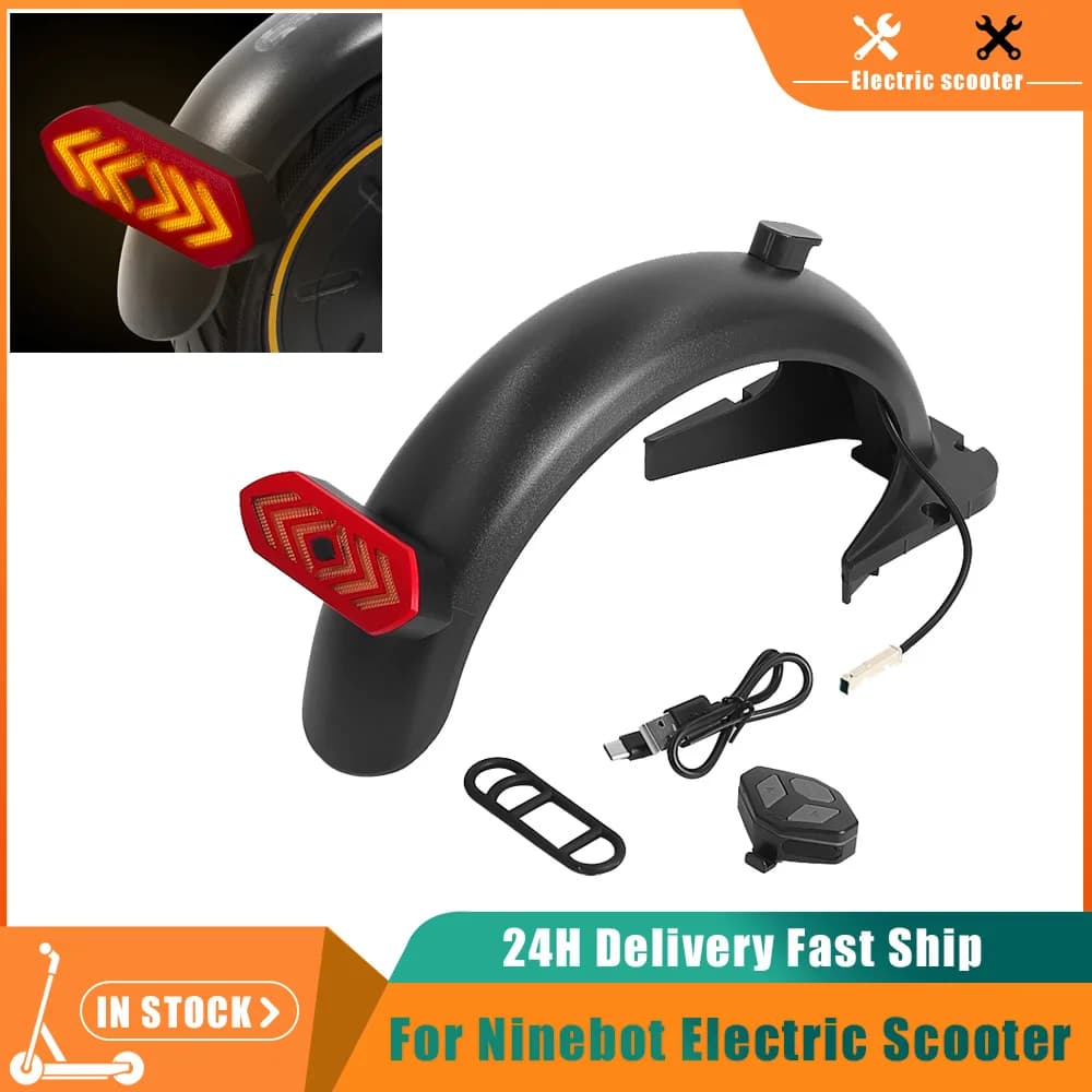 Kit parafango posteriore fanale posteriore indicatore di direzione controller modificato per parte parafango spruzzi di pneumatici per scooter elettrico Ninebot Max G30