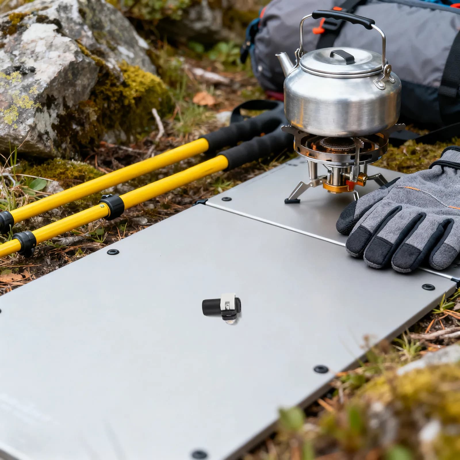 2 Pezzi Blocco a Morsetto Universale Esterno di Ricambio per Bastoni da Trekking, Escursionismo, Alpinismo, Camminata, 16mm