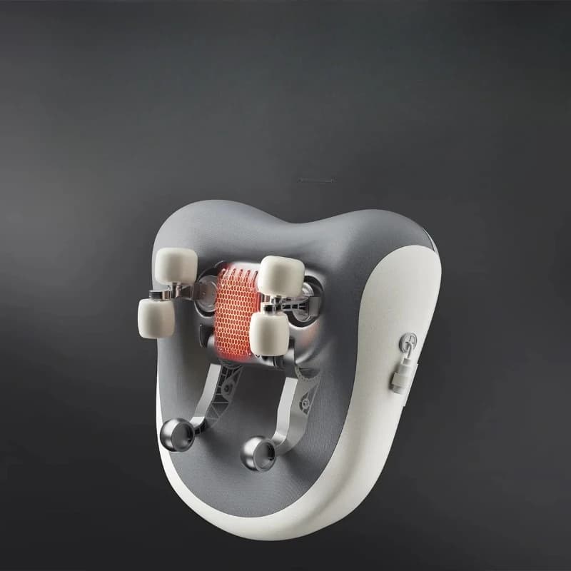 Cuscino da massaggio multifunzionale per seduta in ufficio: impacco caldo cervicale e impastamento per sollievo lombare e schiena