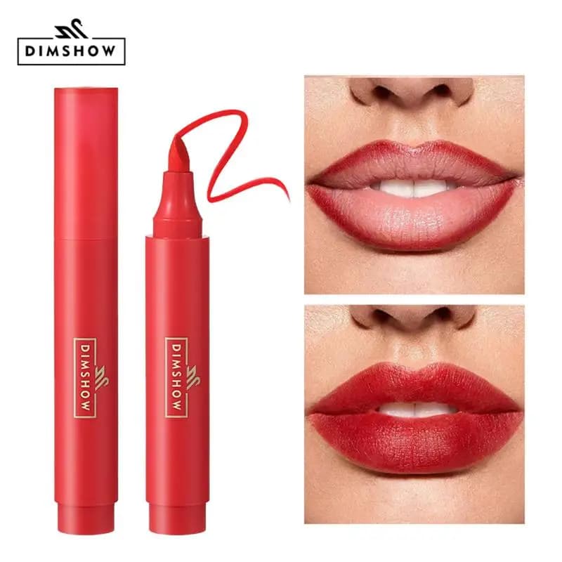 DIMSHOW Matita Labbra Opaca Impermeabile Effetto Volumizzante Rossetto Tinta Naturale Rosa Nude Matita Professionale per Contorno Labbra Trucco