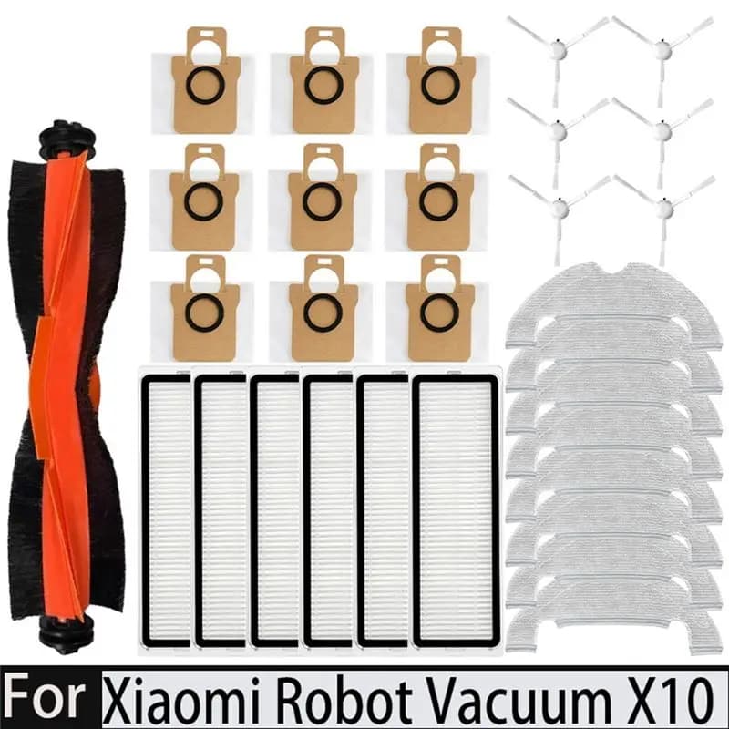ABFU-For Robot Vacuum Cleaner Side Brush Hepa Filter Replacement Spare Parts Set