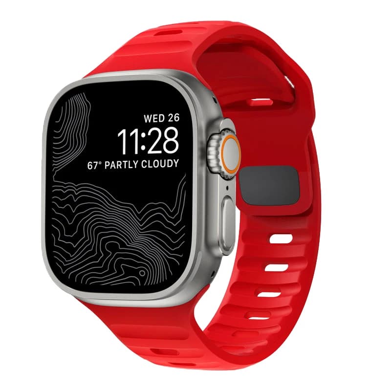 Sport Band For Apple Watch Ultra 9 8 7 6 SE 5 Soft Silicone Breathable Bracelet Strap For iWatch 38MM 40MM 42MM 44MM 45MM 49MM