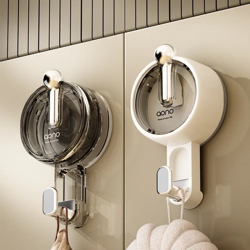 Ventosa per uso domestico, senza perforazione, gancio mobile per bagno, portante, riutilizzabile