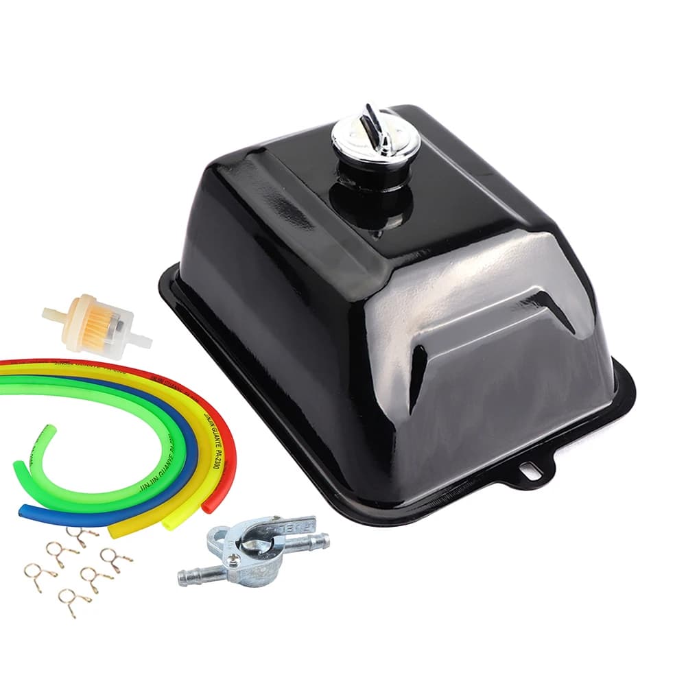 Serbatoio carburante serbatoio gas in metallo 4L per cinese 150cc 200cc 250cc ATV Quad 4 ruote Buggy Go Kart Taotao Sunl